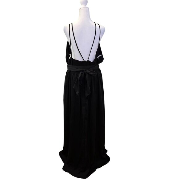 NWT DB Studio Celebrate Double Strap Mixed Media Formal Maxi Dress Size 24 - Picture 2 of 9
